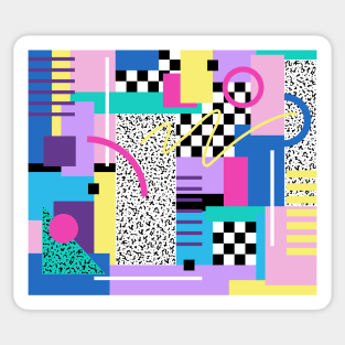 Memphis Pattern 78 / 80s Retro Sticker